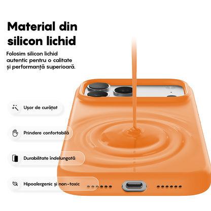 Husa Soft Silicone - iPhone 17 Pro Max - Nectarine