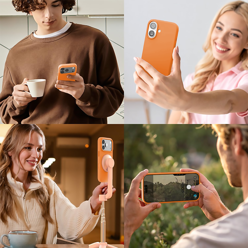 Husa Soft Silicone - iPhone 17 Pro Max - Nectarine
