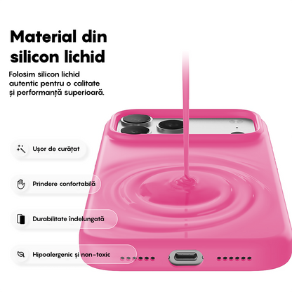 Husa Soft Silicone - iPhone 17 Pro Max - Fuchsia