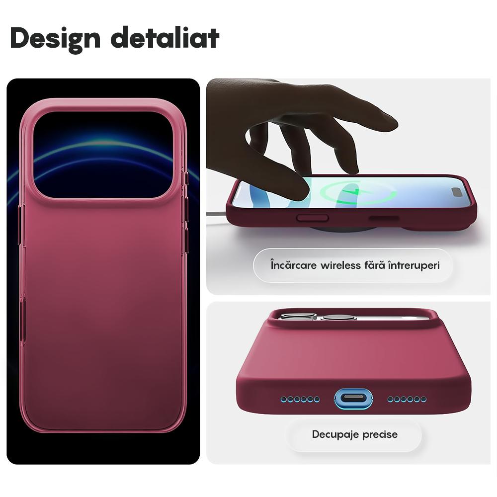 Soft Silicone Case - iPhone 17 Pro Max - Burgundy