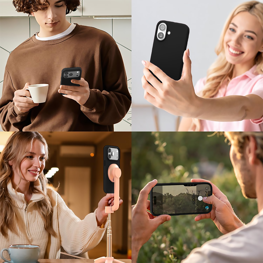 Husa Soft Silicone - iPhone 17 Pro Max - Negru