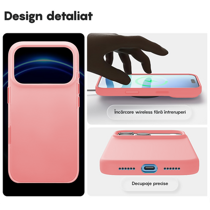 Husa Soft Silicone - iPhone 17 Pro - Roz