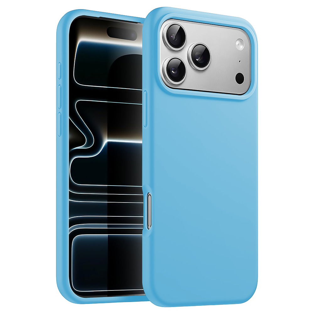 Husa Soft Silicone - iPhone 17 Pro - Cadet Blue