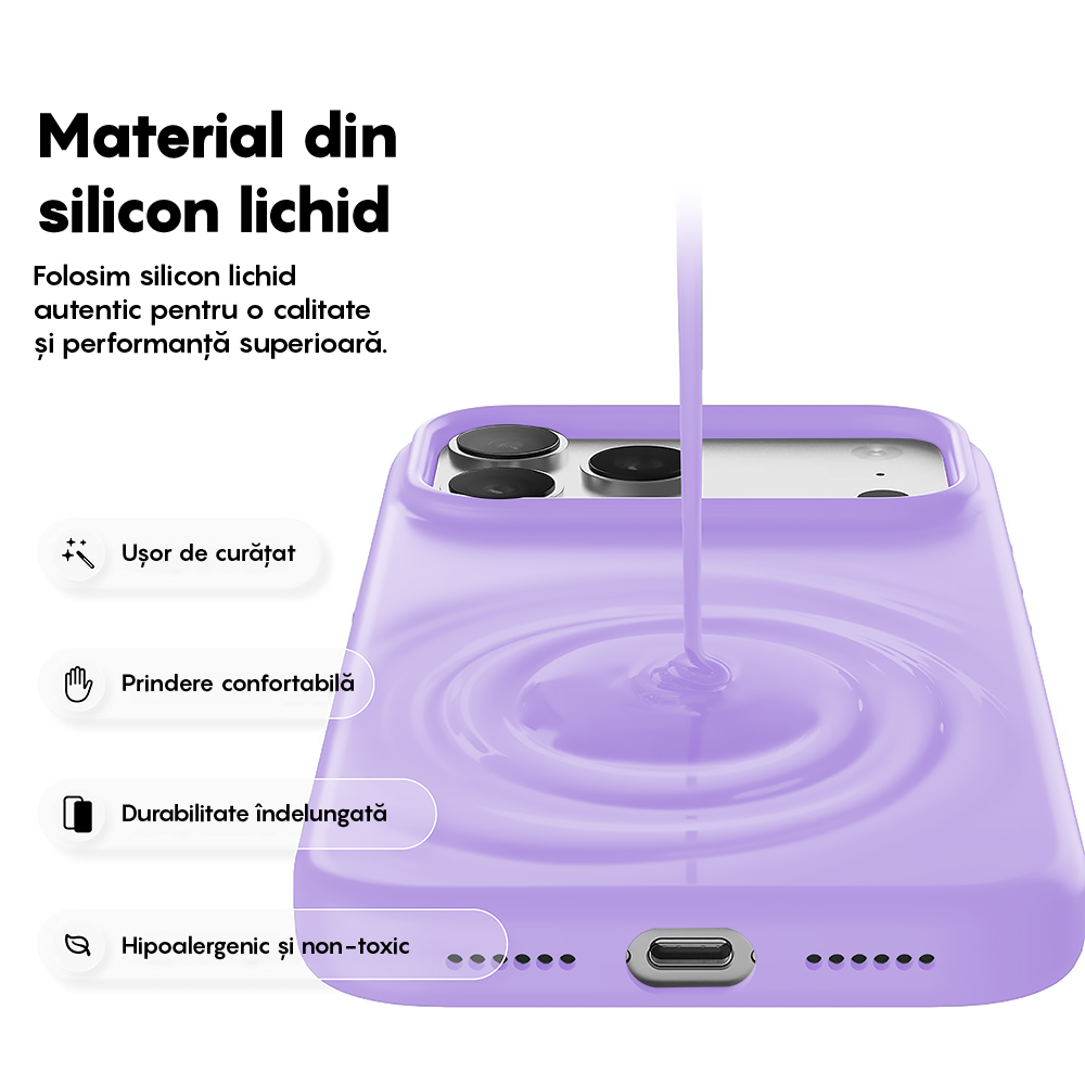Soft Silicone Case - iPhone 17 Pro - Light Lilac