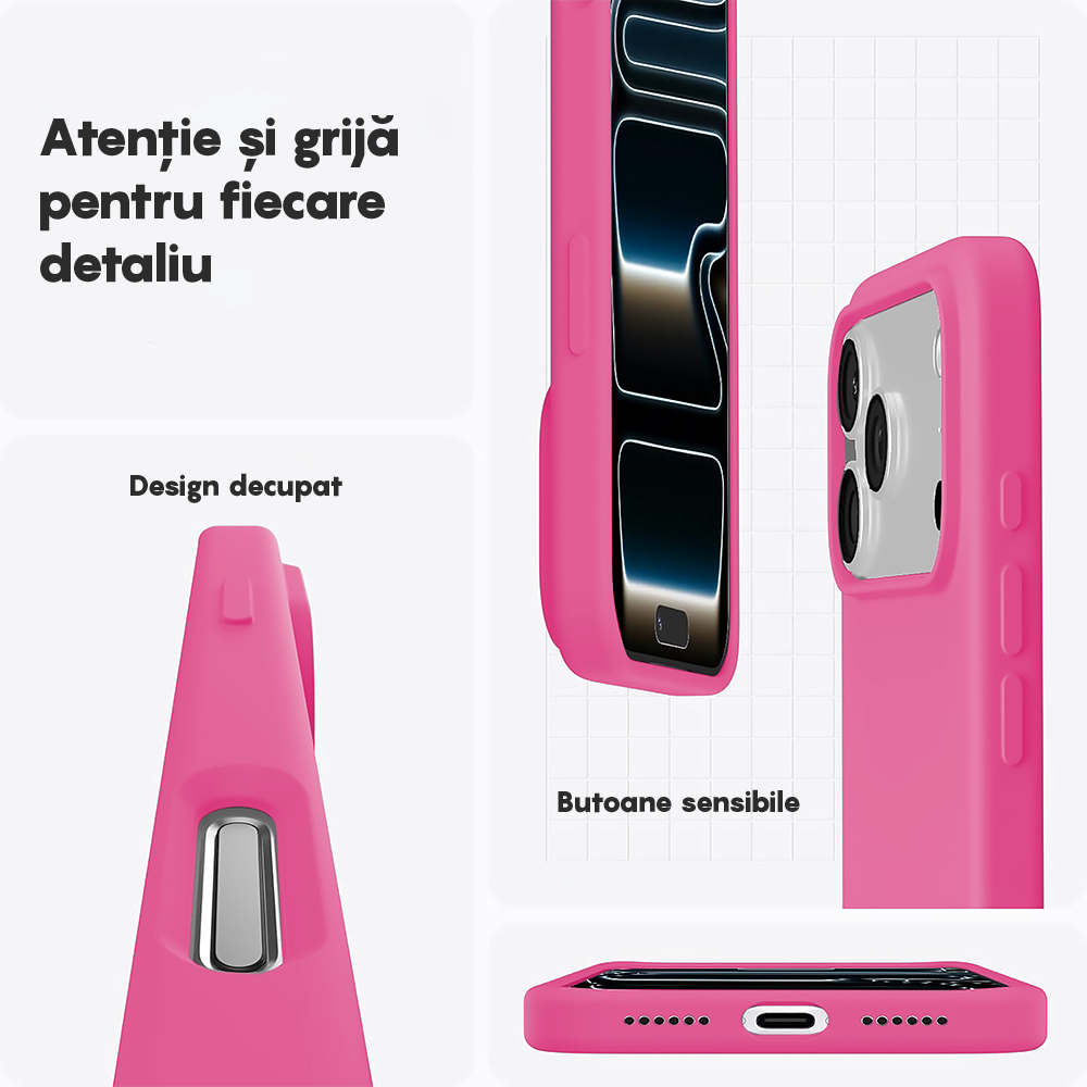 Soft Silicone Case - iPhone 17 Pro - Fuchsia