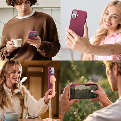 Husa Soft Silicone - iPhone 17 Pro - Burgundy