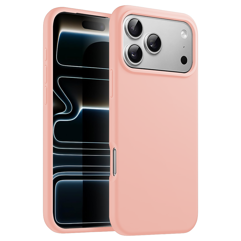 Husa Soft Silicone - iPhone 17 Pro - Pink Sand
