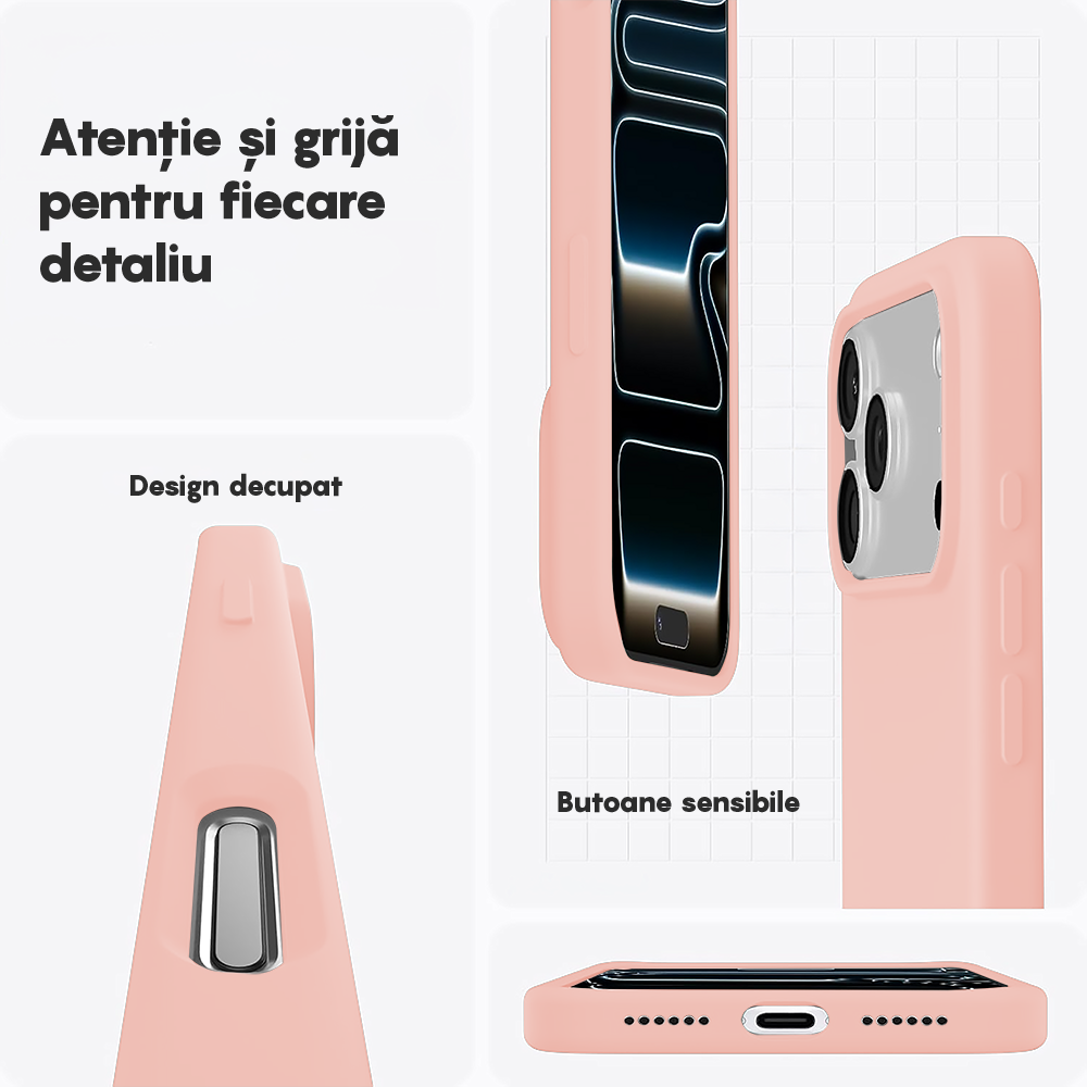 Soft Silicone Case - iPhone 17 Pro - Pink Sand