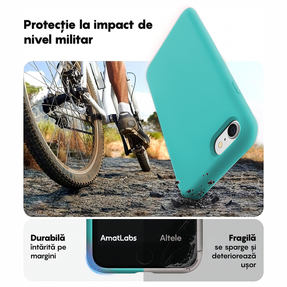 Husa Soft Silicone - iPhone 7/8/SE2 - Turqoise