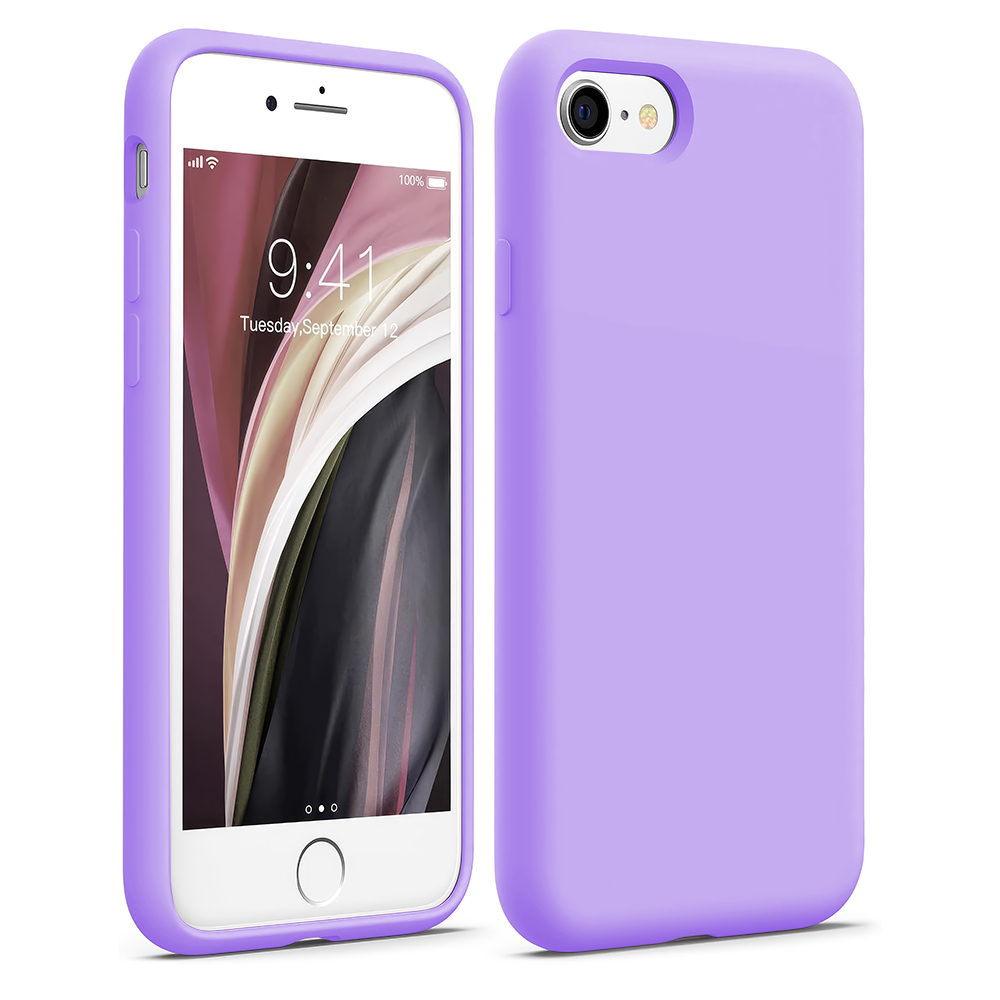 Soft Silicone Case - iPhone 7/8/SE2 - Light Lilac