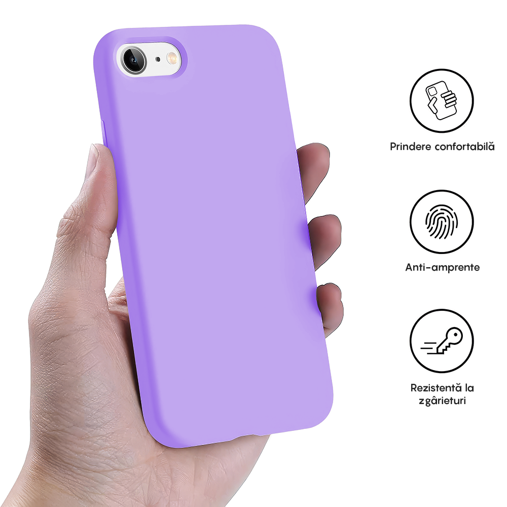 Soft Silicone Case - iPhone 7/8/SE2 - Light Lilac