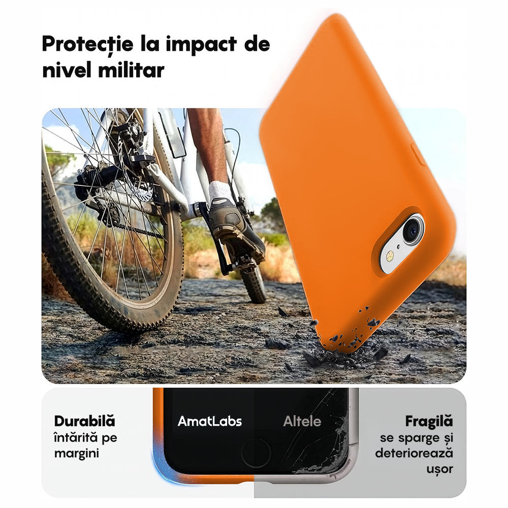 Husa Soft Silicone - iPhone 7/8/SE2 - Nectarine