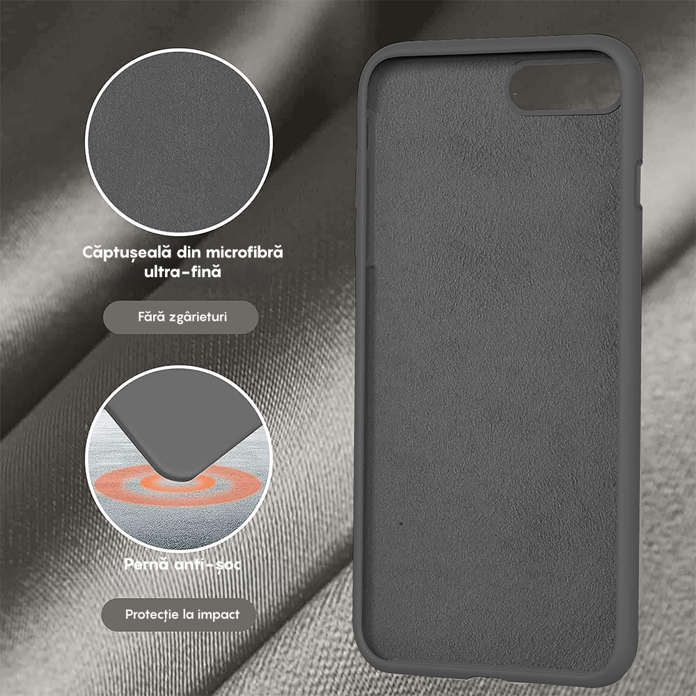 Soft Silicone Case - iPhone 7 Plus/8 Plus - Dark Gray