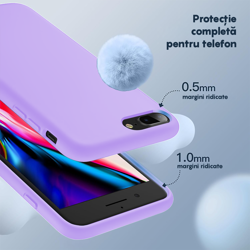 Soft Silicone Case - iPhone 7 Plus/8 Plus - Light Lilac