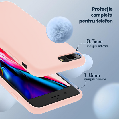 Husa Soft Silicone - iPhone 7 Plus/8 Plus - Pink Sand