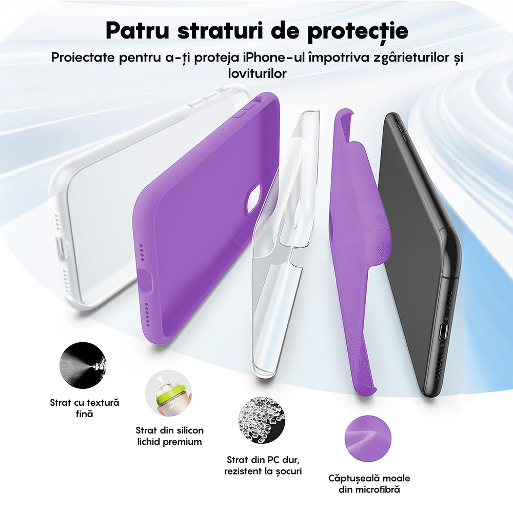 Husa Soft Silicone - iPhone XR - Light Purple