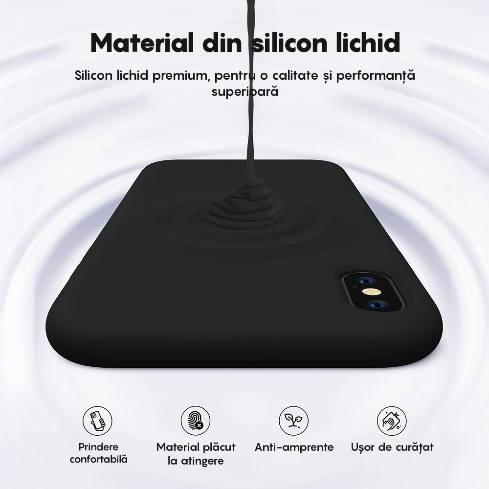 Husa Soft Silicone - iPhone XR - Negru