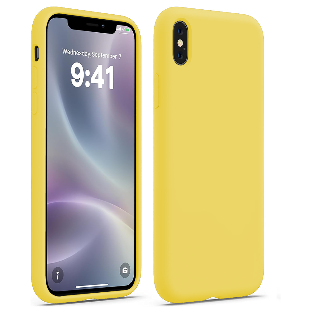 Husa Soft Silicone - iPhone XS Max - Yellow