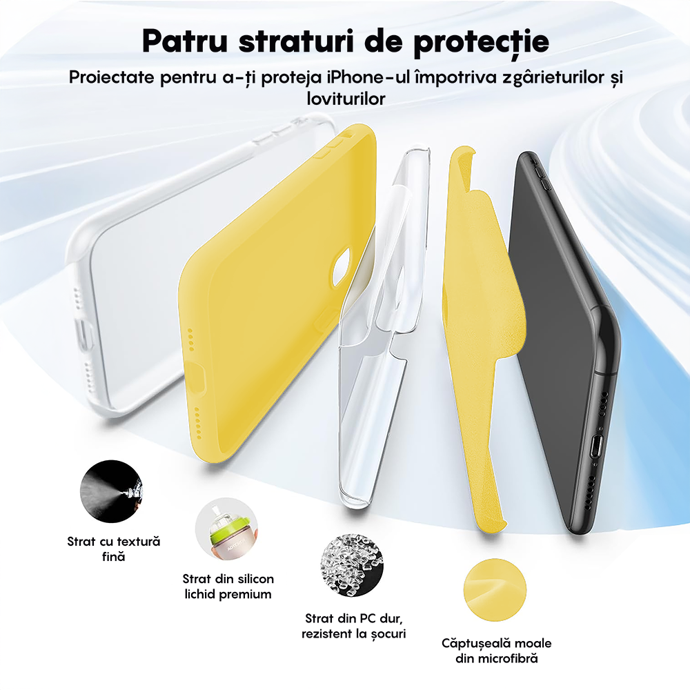 Husa Soft Silicone - iPhone XS Max - Yellow