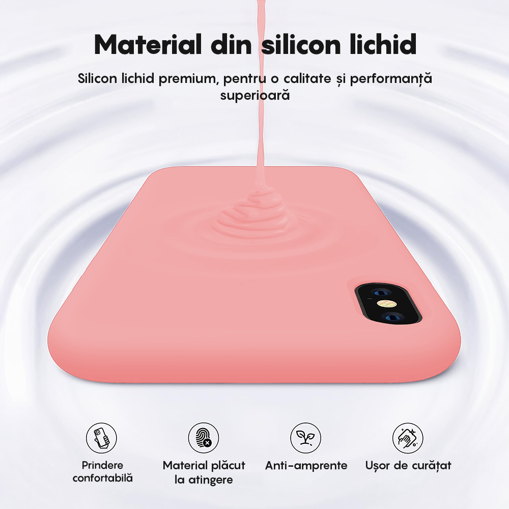 Husa Soft Silicone - iPhone X/XS - Roz