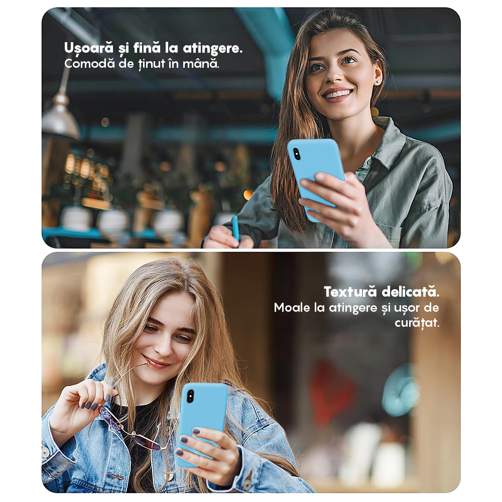 Soft Silicone Case - iPhone X/XS - Cadet Blue