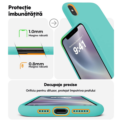 Husa Soft Silicone - iPhone X/XS - Turqoise