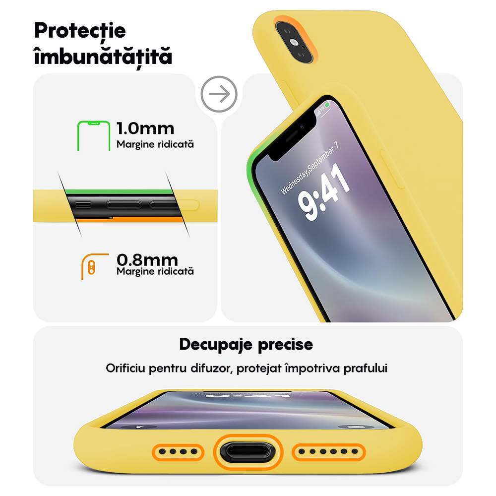 Soft Silicone Case - iPhone X/XS - Yellow