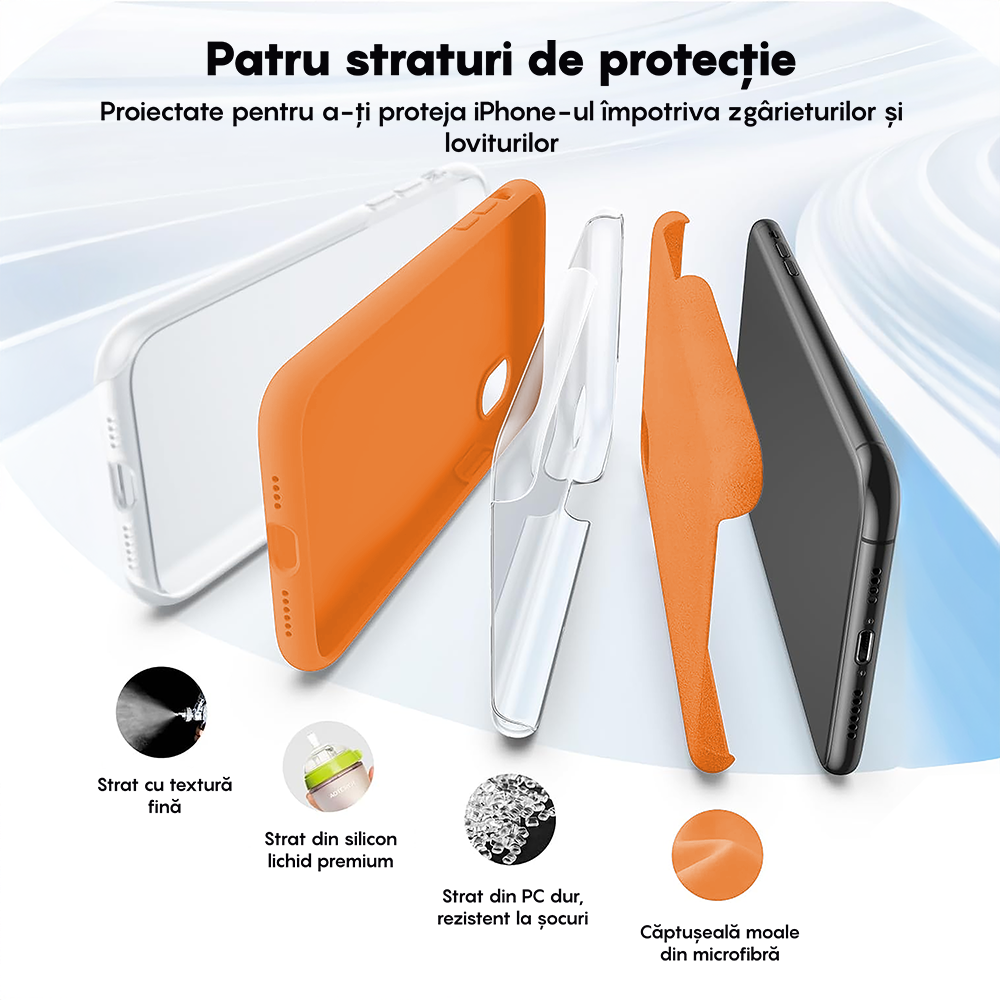 Husa Soft Silicone - iPhone X/XS - Nectarine