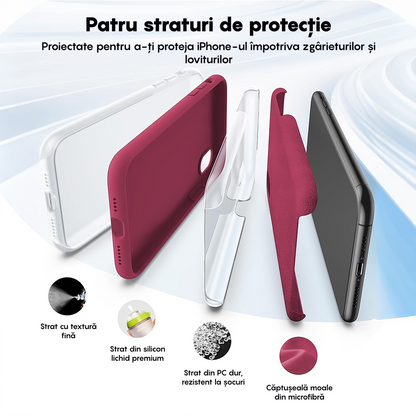 Soft Silicone Case - iPhone X/XS - Burgundy