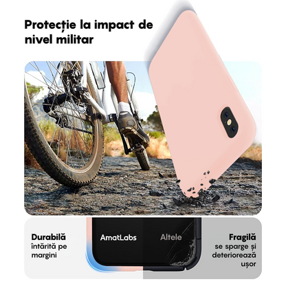 Husa Soft Silicone - iPhone X/XS - Pink Sand