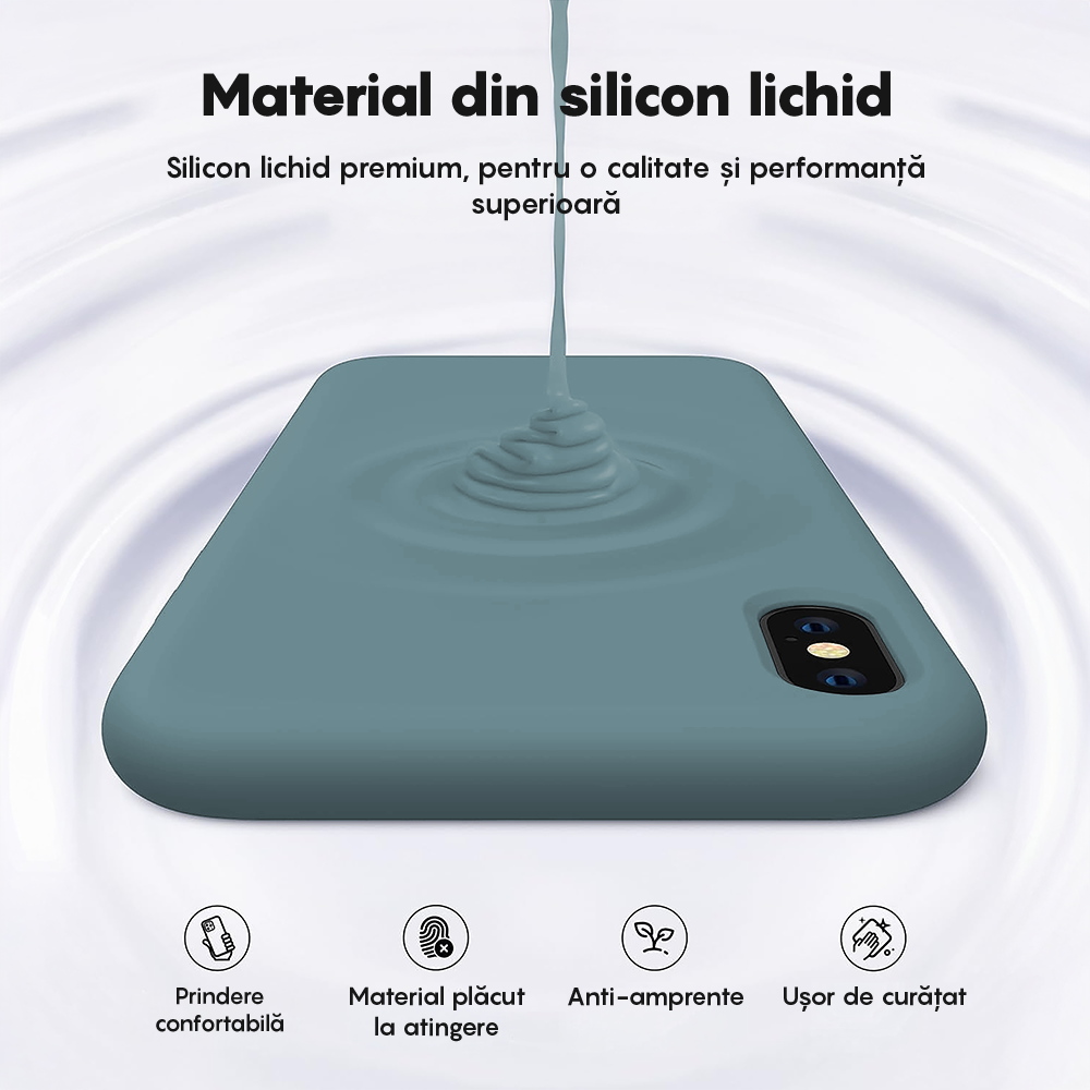 Husa Soft Silicone - iPhone X/XS - Midnight Blue