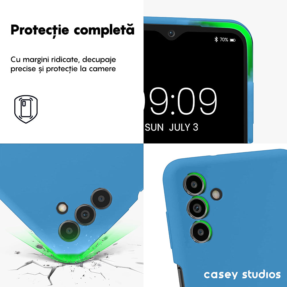 Husa Soft Silicone - Samsung Galaxy A13 5G/A04s/M13 5G - Cadet Blue
