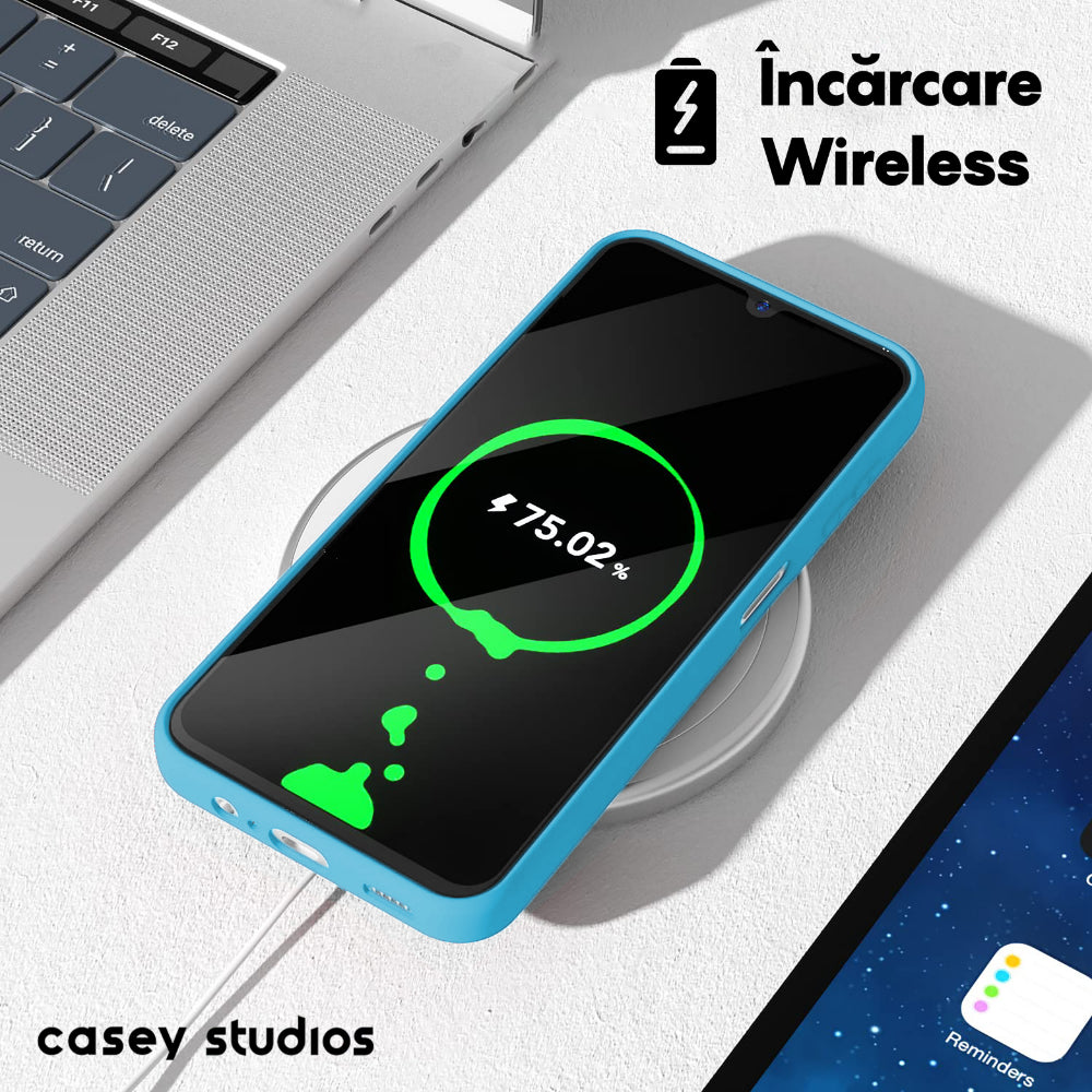 Soft Silicone Case - Samsung Galaxy A14 4G/5G - Cadet Blue