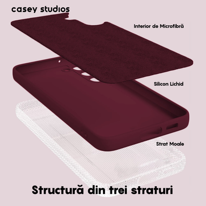 Soft Silicone Case - Samsung Galaxy A14 4G/5G - Burgundy