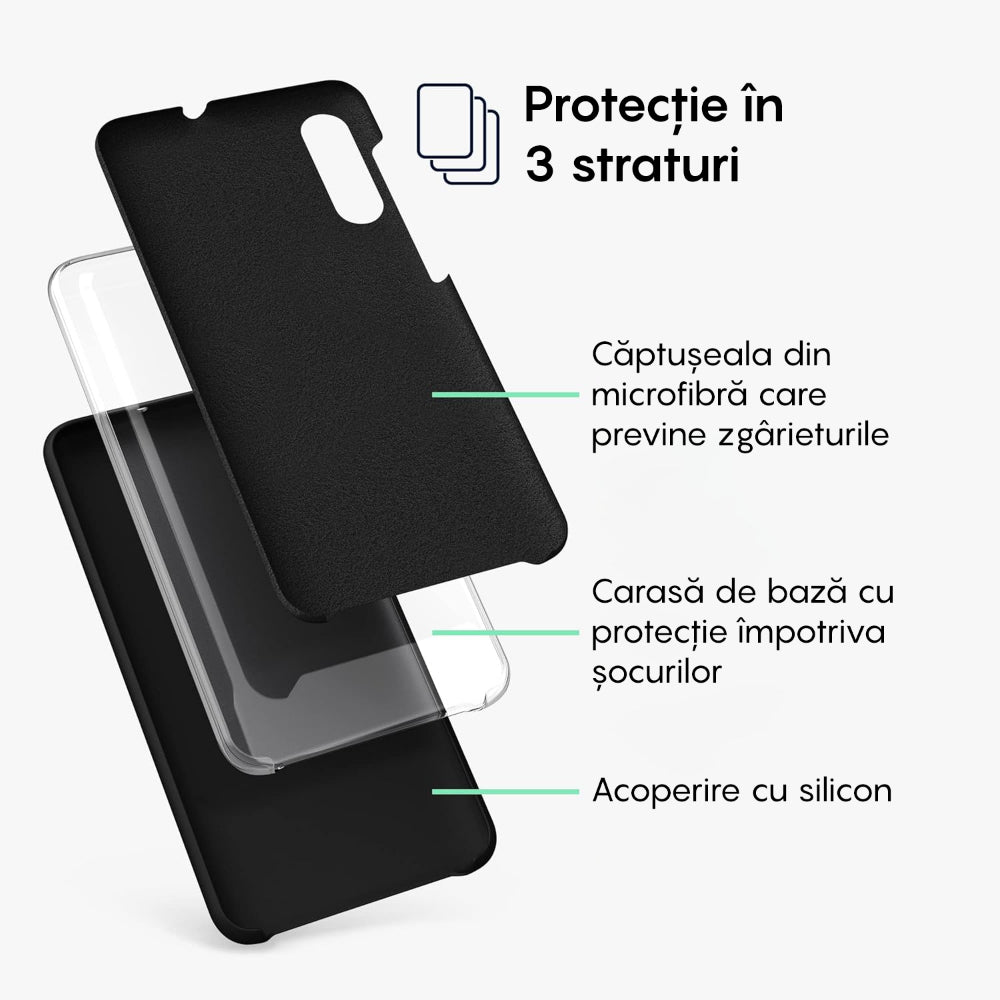 Soft Silicone Case - Samsung Galaxy A50 - Black