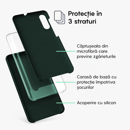 Husa Soft Silicone - Samsung Galaxy A50 - Webster Green