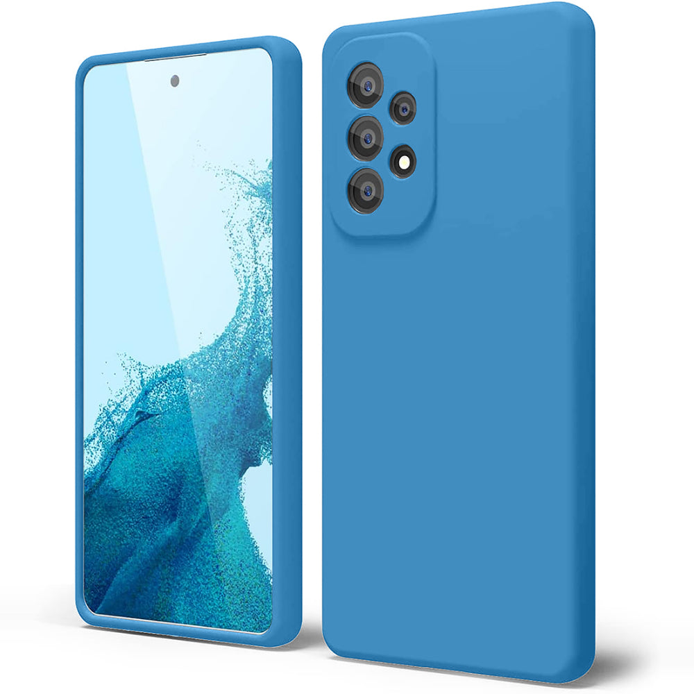 Soft Silicone Case - Samsung Galaxy A53 - Cadet Blue