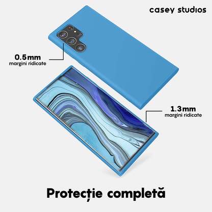 Soft Silicone Case - Samsung Galaxy S22 Ultra - Cadet Blue