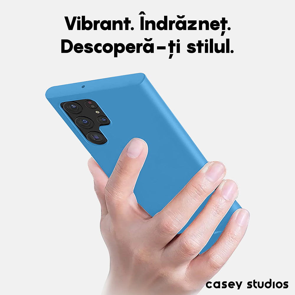 Soft Silicone Case - Samsung Galaxy S22 Ultra - Cadet Blue