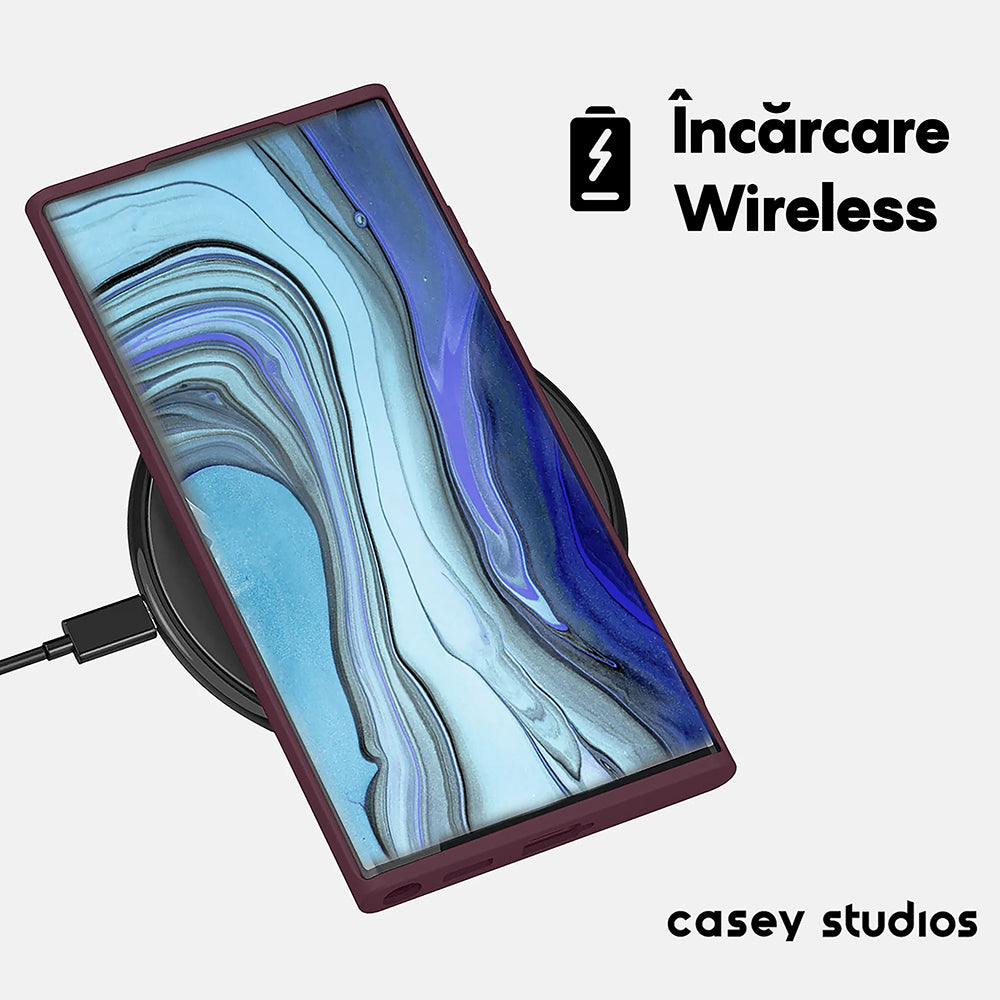 Husa Soft Silicone - Samsung Galaxy S22 Ultra - Burgundy