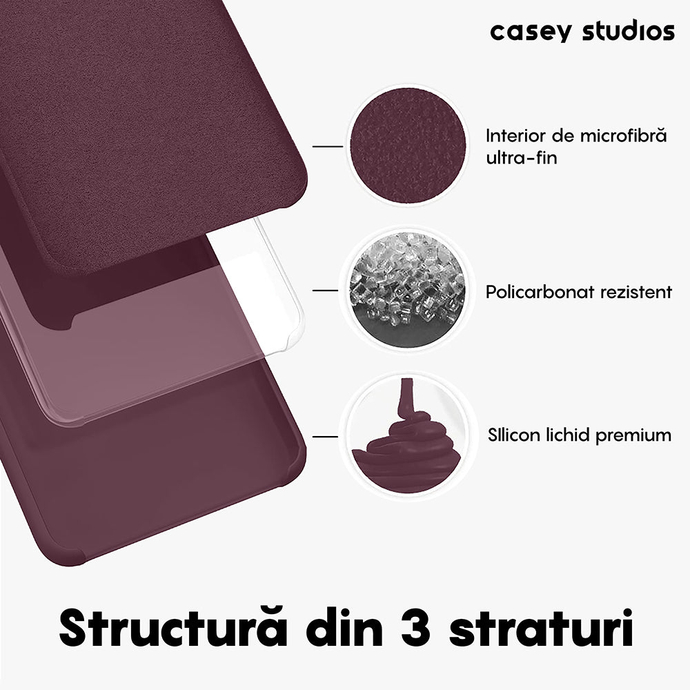 Husa Soft Silicone - Samsung Galaxy S22 Ultra - Burgundy
