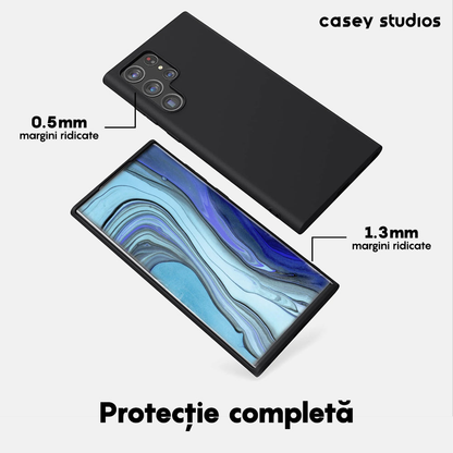 Soft Silicone Cover - Samsung Galaxy S22 Ultra - Black