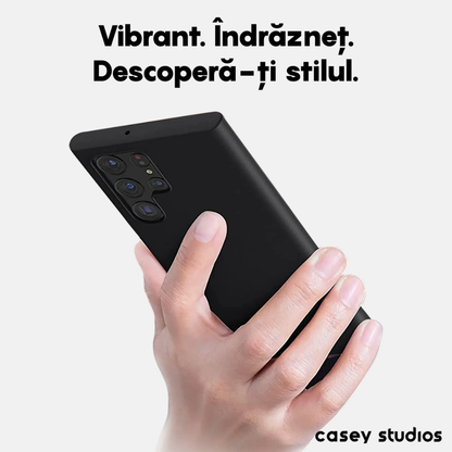 Soft Silicone Cover - Samsung Galaxy S22 Ultra - Black