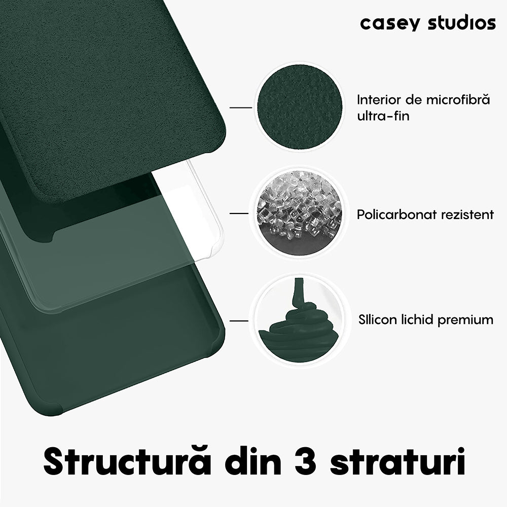 Husa Soft Silicone - Samsung Galaxy S22 Ultra - Dark Marine Green