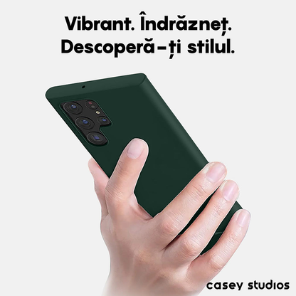 Soft Silicone Case - Samsung Galaxy S22 Ultra - Dark Marine Green