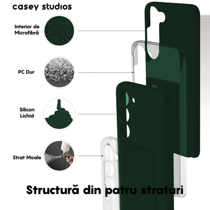Husa Soft Silicone - Samsung Galaxy S23 - Dark Marine Green