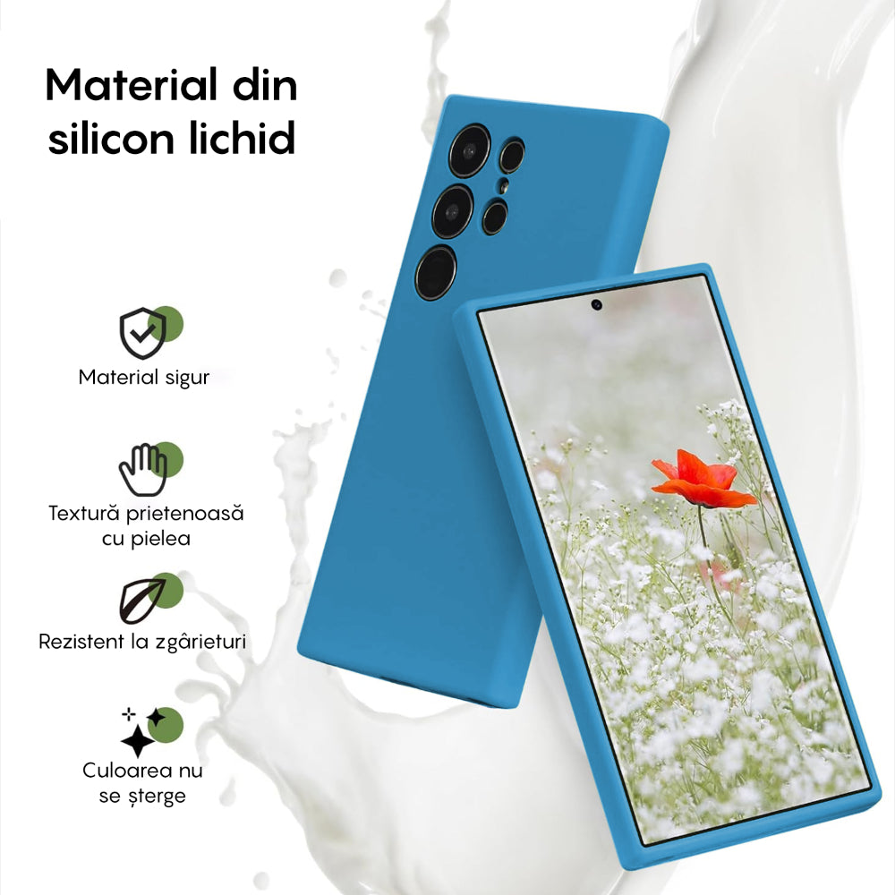 Husa Soft Silicone - Samsung Galaxy S23 Ultra - Cadet Blue