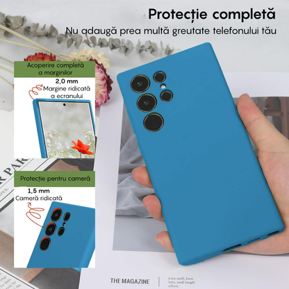 Husa Soft Silicone - Samsung Galaxy S23 Ultra - Cadet Blue