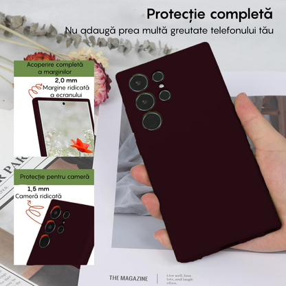 Husa Soft Silicone - Samsung Galaxy S23 Ultra - Burgundy