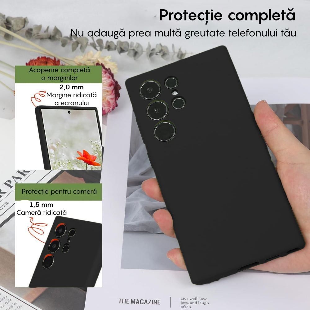 Husa Soft Silicone - Samsung Galaxy S23 Ultra - Negru